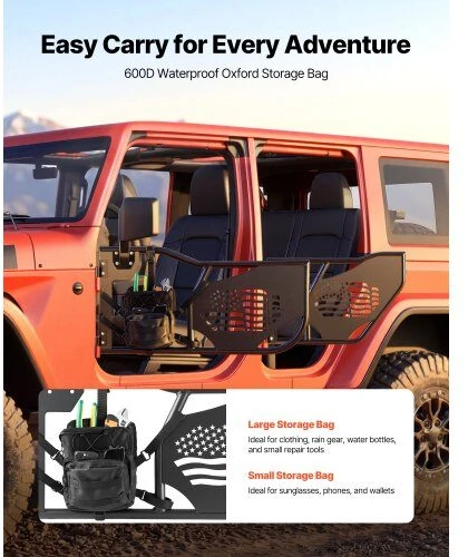 VEVOR 4 durų jeep vamzdiniai lauko durelės