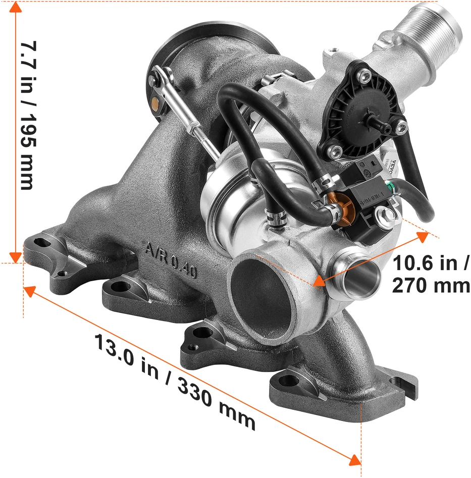 VEVOR Turbo komplektas su vožtuvu Chevrolet Cruze 2011-2019 1.4T