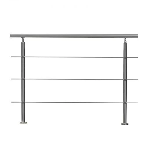 VEVOR 59 cm lauko turėklai su 3 skersiniais