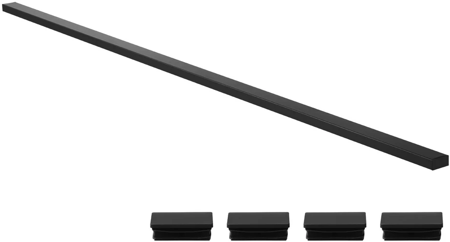 VEVOR Nerūdijančio plieno turėklai, 198 cm, juodi