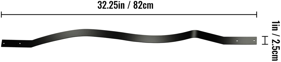 VEVOR Metaliniai laiptų balustrai 51 vnt. 82 cm