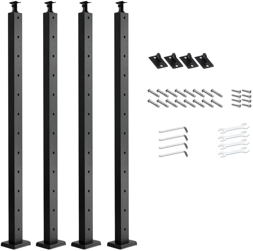 VEVOR horizontalus kabelių turėklų stulpas 107x2.54x5.08 cm