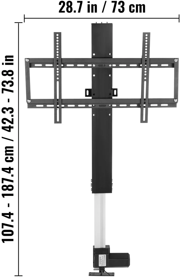 Laikiklis VEVOR Elektrinė TV pakyla montuojama LCD/LED/OLED televizoriams