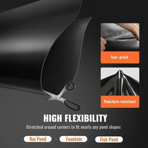 VEVOR Tvenkinio danga 3 x 4.6 m, EPDM medžiaga