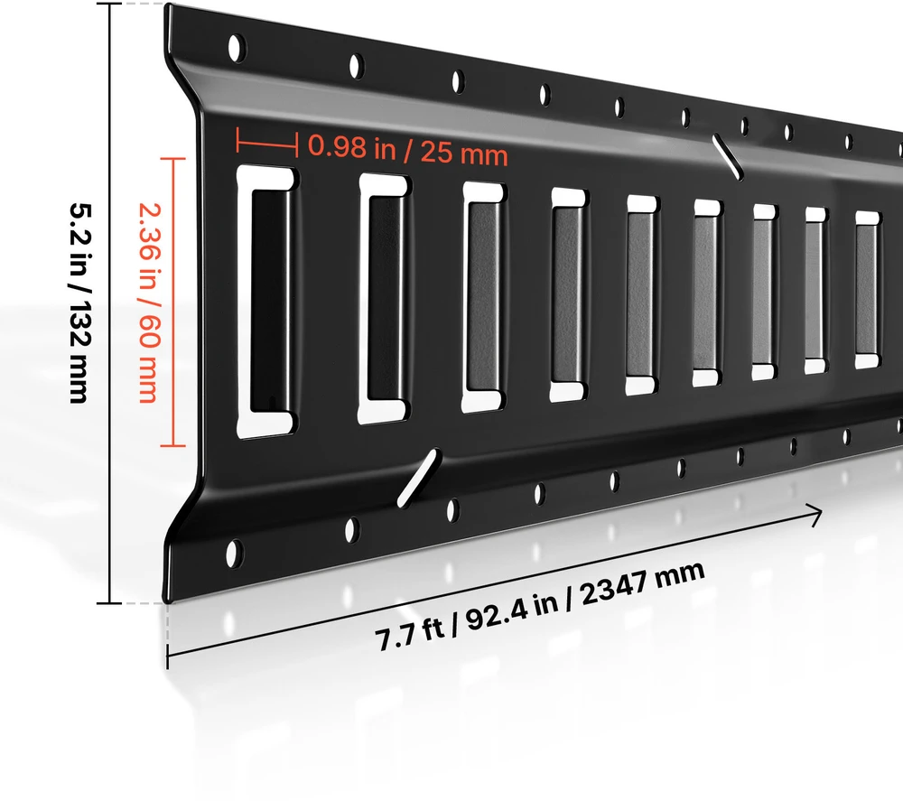 VEVOR E-bėgių tvirtinimo bėgiai, 4-vnt. komplektas, 2.3 m