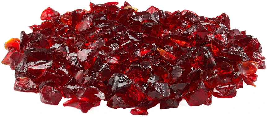 VEVOR raudonos židinio stiklo uolienos 4,5kg