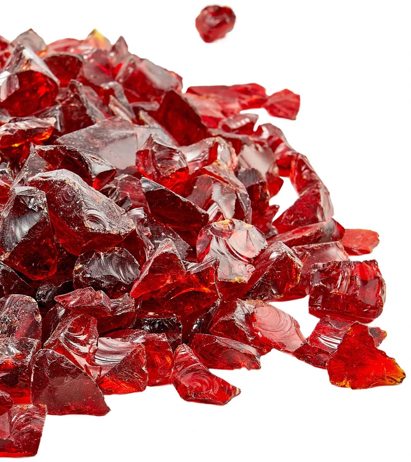 VEVOR raudonos židinio stiklo uolienos 4,5kg