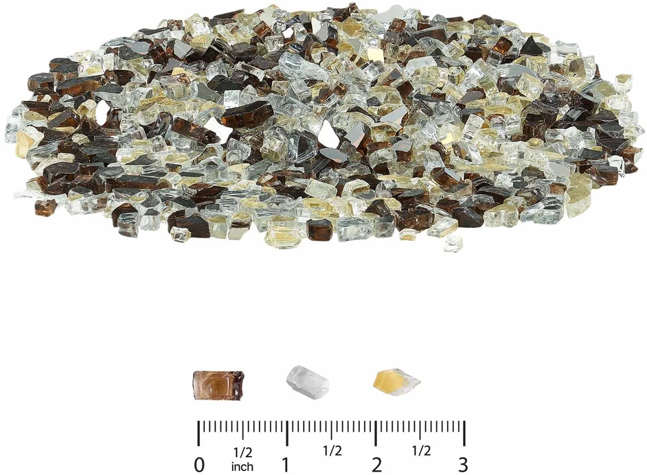 VEVOR Varinis aukso aiškus ugnies stiklas 4.5kg