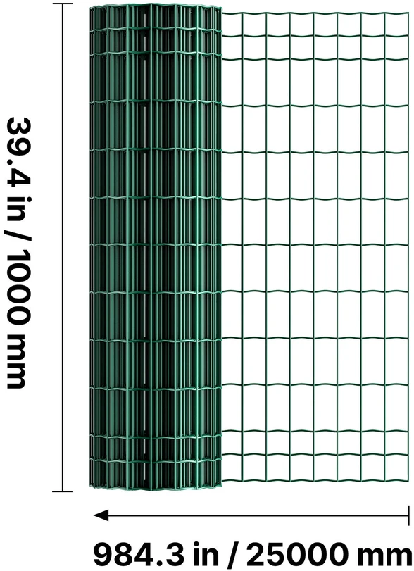 VEVOR Ūkinė tvora, 1 x 25 m, 50 x 100 mm tinklelis