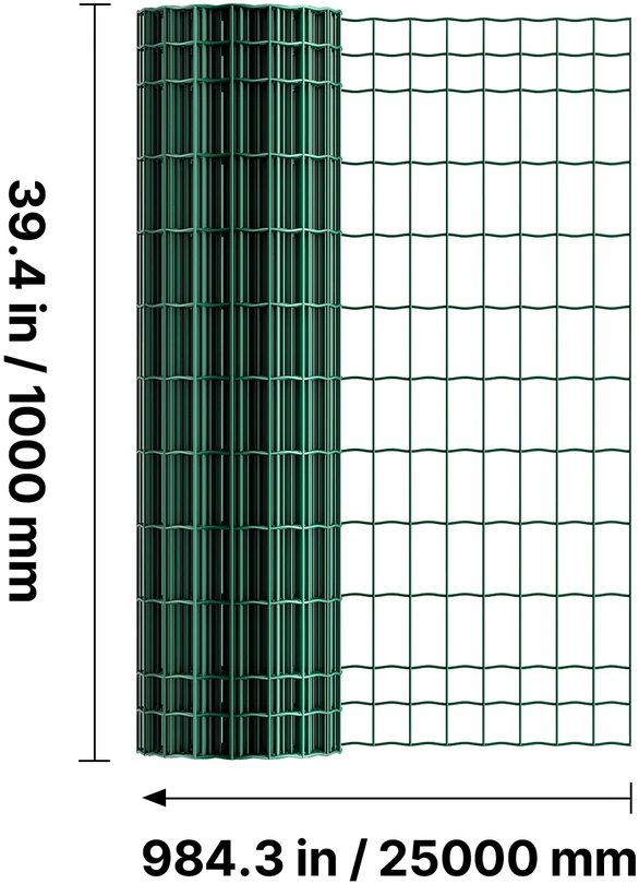 VEVOR Ūkinė tvora, 1 x 25 m, 50 x 100 mm tinklelis