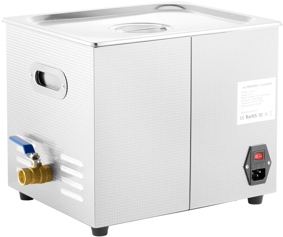 VEVOR 10 l ultragarsinis valymo aparatas nerūdijantis plienas