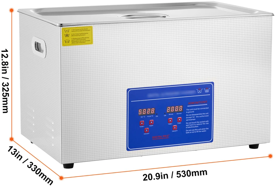 VEVOR 30 l ultragarsinė valymo mašina