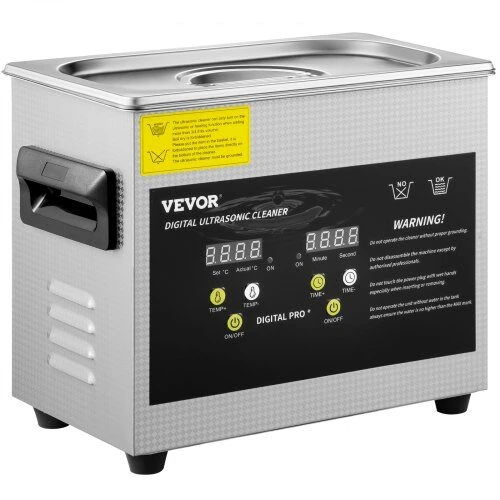VEVOR 3L ultragarsinis valymo įrenginys su šildytuvu