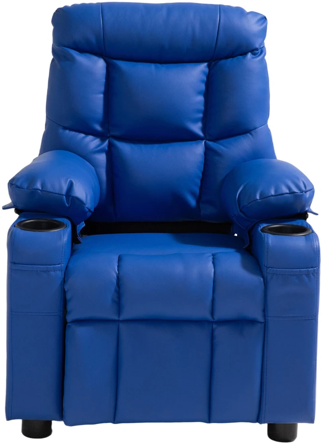 Fotelis VEVOR Vaikiška recliner sofa su puodelių laikikliais