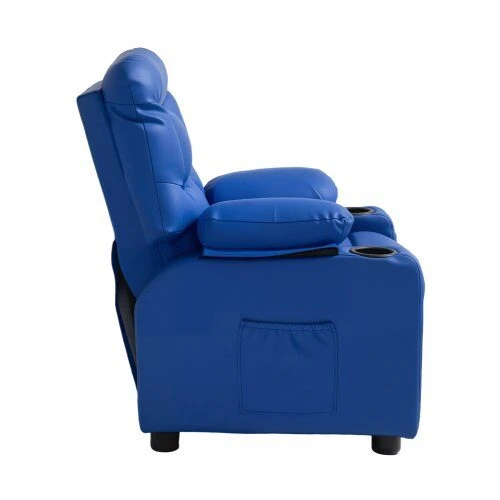 Fotelis VEVOR Vaikiška recliner sofa su puodelių laikikliais