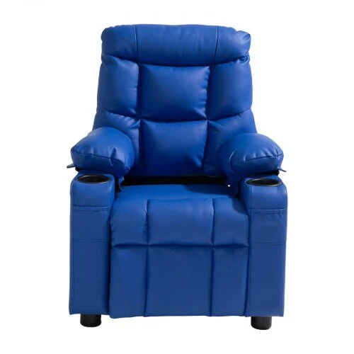 Fotelis VEVOR Vaikiška recliner sofa su puodelių laikikliais