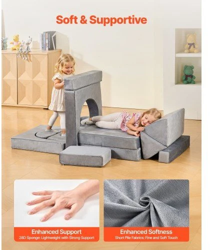 VEVOR Vaikiška modulinė sofa su atlošais
