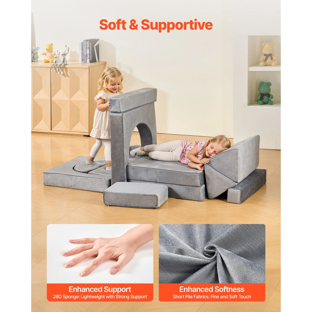 VEVOR Vaikiška modulinė sofa su atlošais