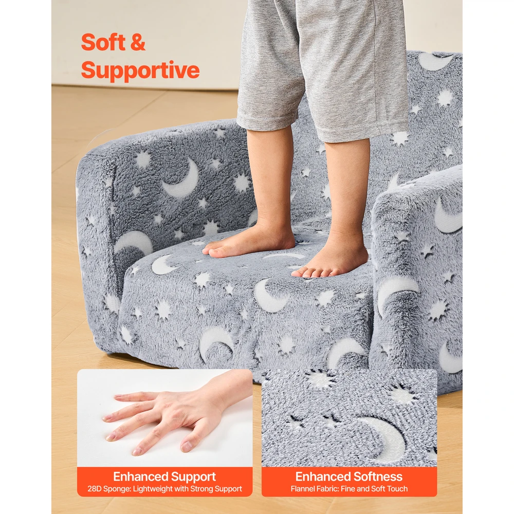 VEVOR 2-in-1 vaikų sofa-lova su porankiais