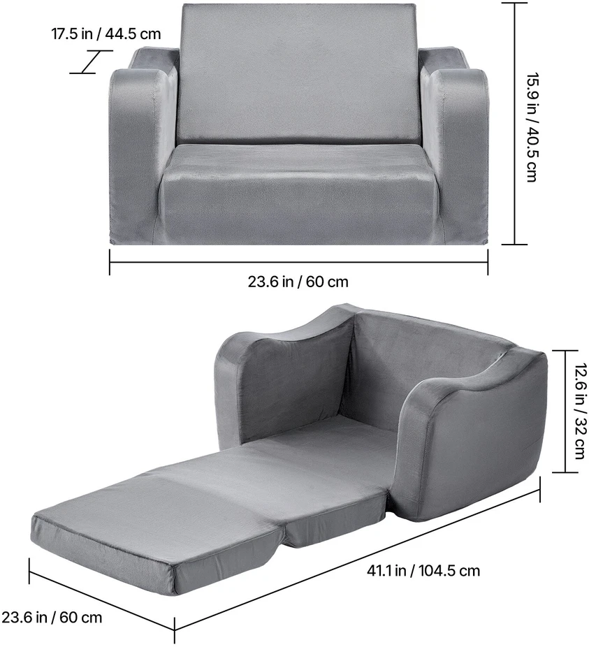 VEVOR Vaikų sofa-lova su porankiais