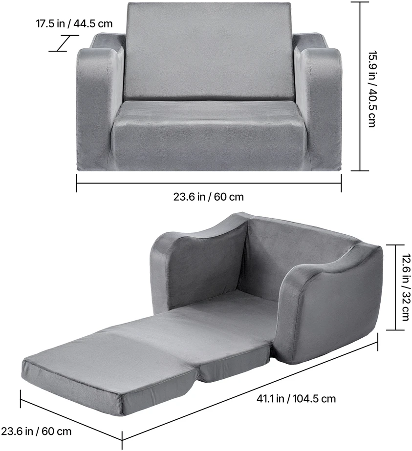 VEVOR Vaikų sofa-lova su porankiais