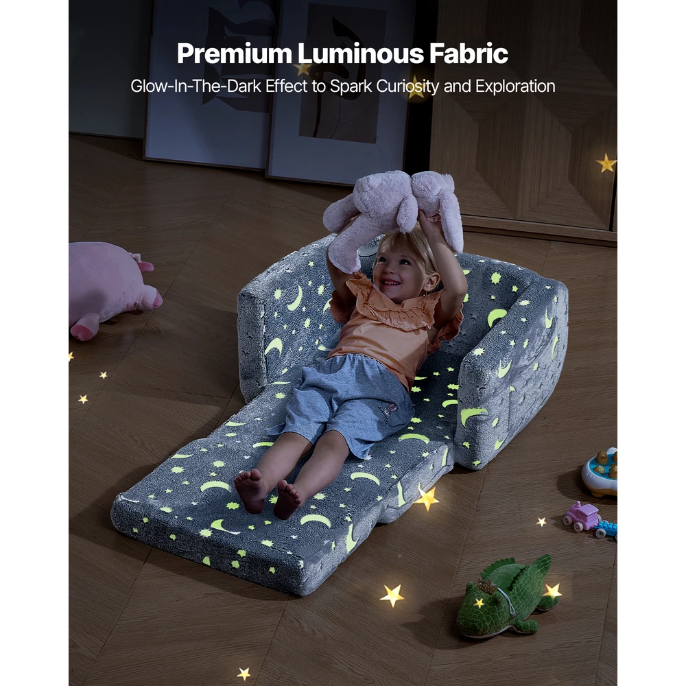 VEVOR 2-in-1 vaikų sofa-lova su porankiais