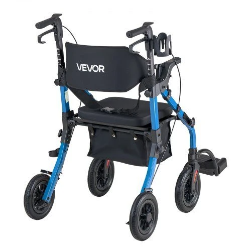 VEVOR 2-in-1 vaikštynė ir transporto kėdė senjorams
