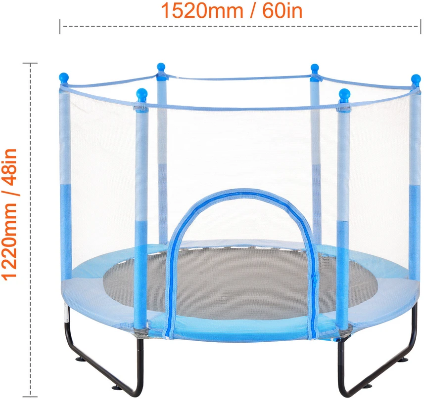 VEVOR Vaikiška 154 cm batuta su apsauginiu tinklu