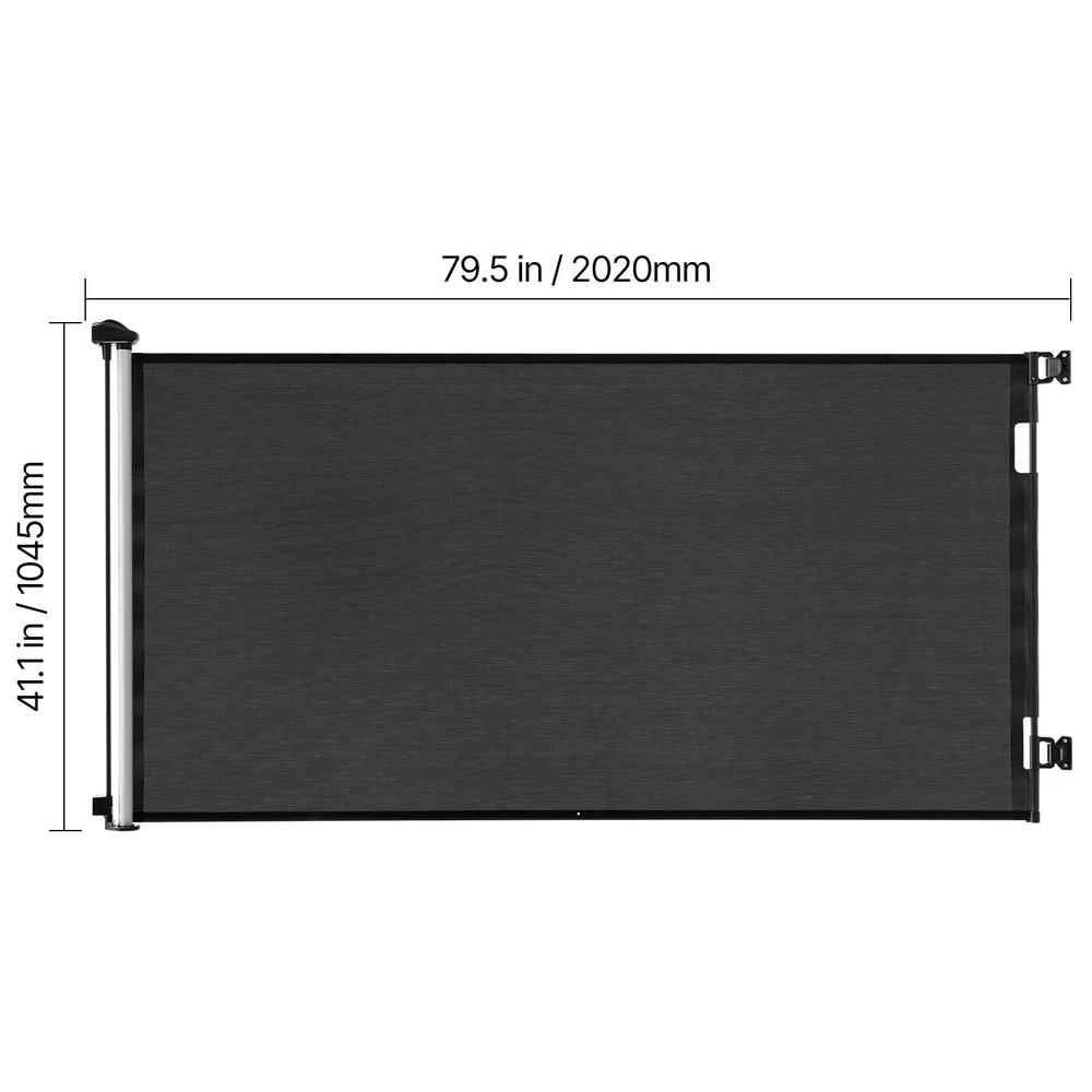 VEVOR Ištraukiama kūdikių varteliai, juoda