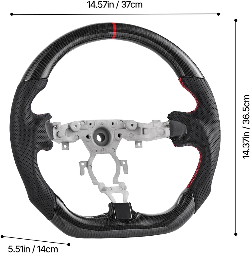 VEVOR Nissan 370Z anglies pluošto vairas