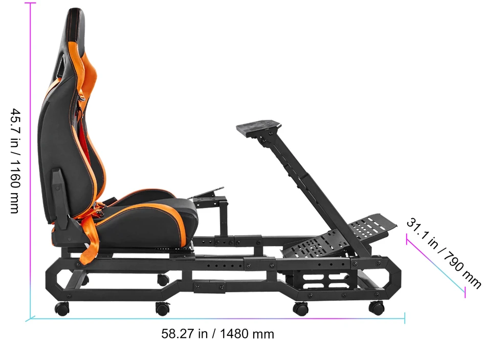 VEVOR Lenktynių vairo stovas Logitech G923/G920/G29