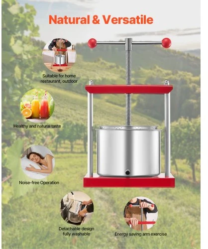 Sulčiaspaudė VEVOR Vaisių vyno spaustuvas, 1.6 Gal/6L