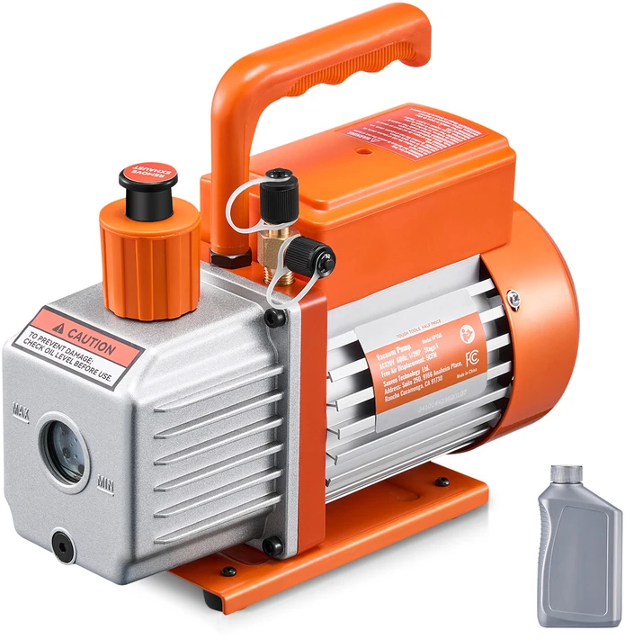 VEVOR 5 CFM vienpakopis rotacinis vakuuminis siurblys