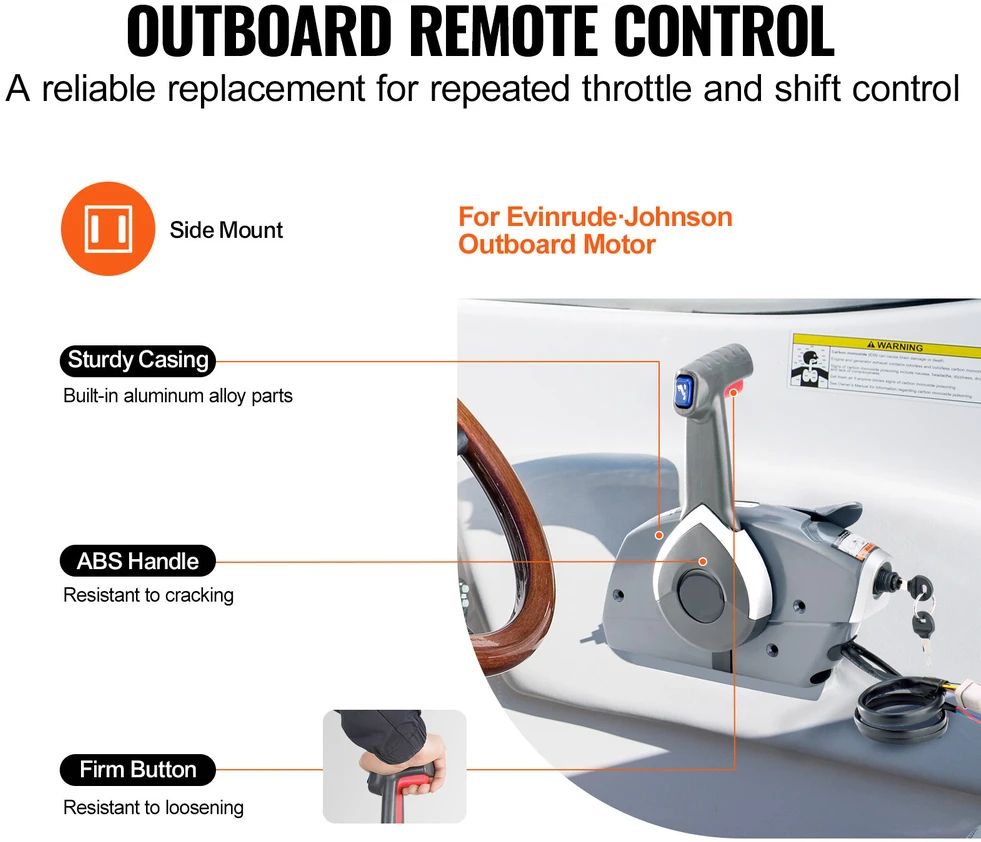 VEVOR Išorinis droselio reguliavimo pultas Evinrude Johnson