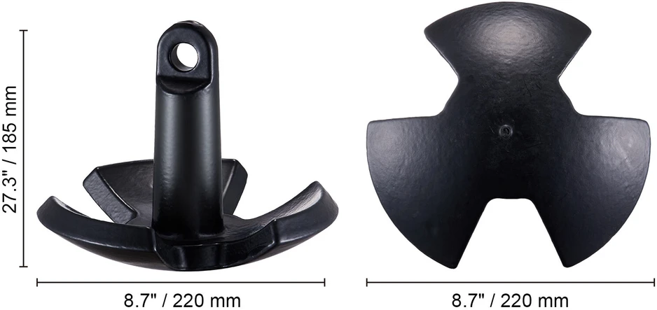 VEVOR Upės inkaras 5,4kg su grandine