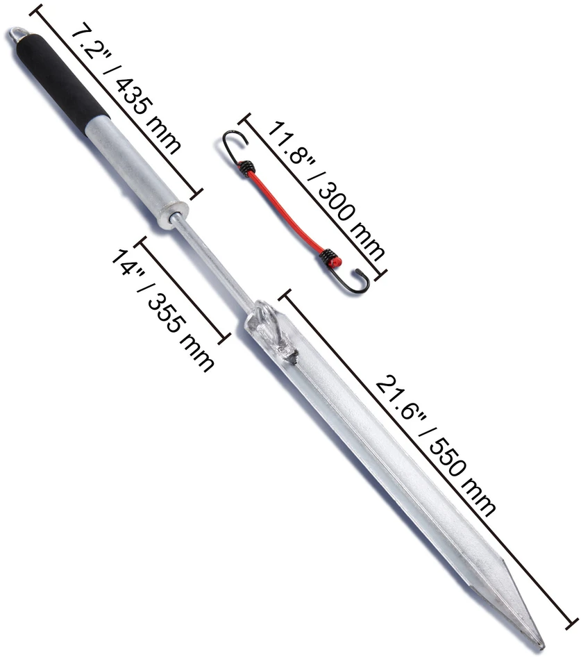 VEVOR Smėlio smaigalio valtis 91 cm inkaras