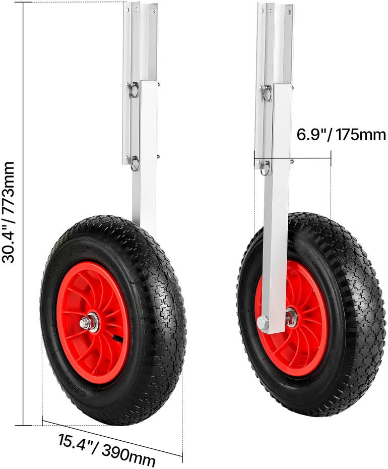 VEVOR Valčių išleidimo ratai, 136.1kg keliamoji galia