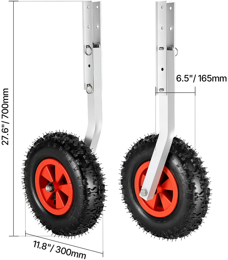 VEVOR Valties įvedimo ratai, 226.8kg apkrova