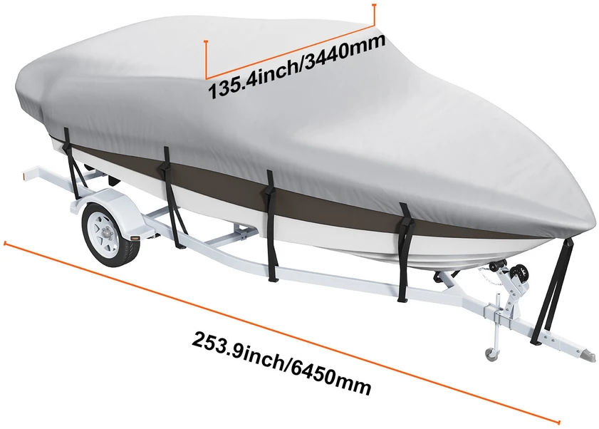 VEVOR Valties uždanga 5180-5790 mm su variklio dangčiu