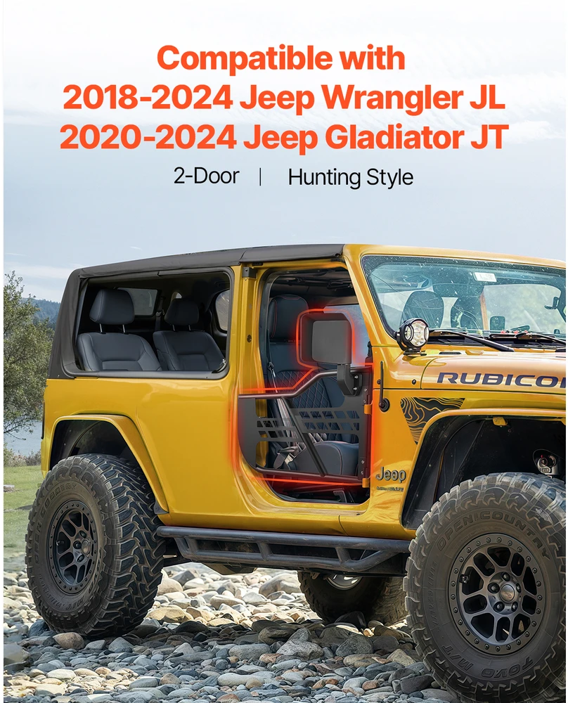 VEVOR Jeep Wrangler JL vamzdiniai durys