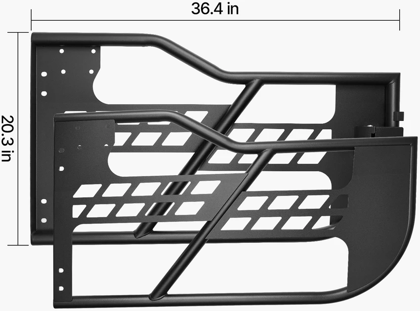 VEVOR Jeep Wrangler JL vamzdiniai durys