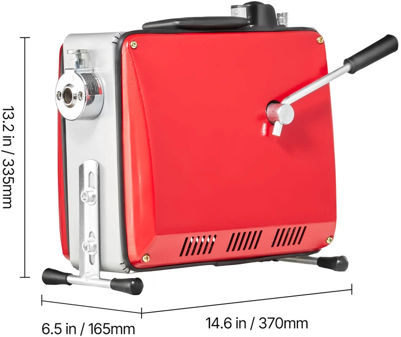 VEVOR Vamzdžių valymo mašina, 500W 1400RPM