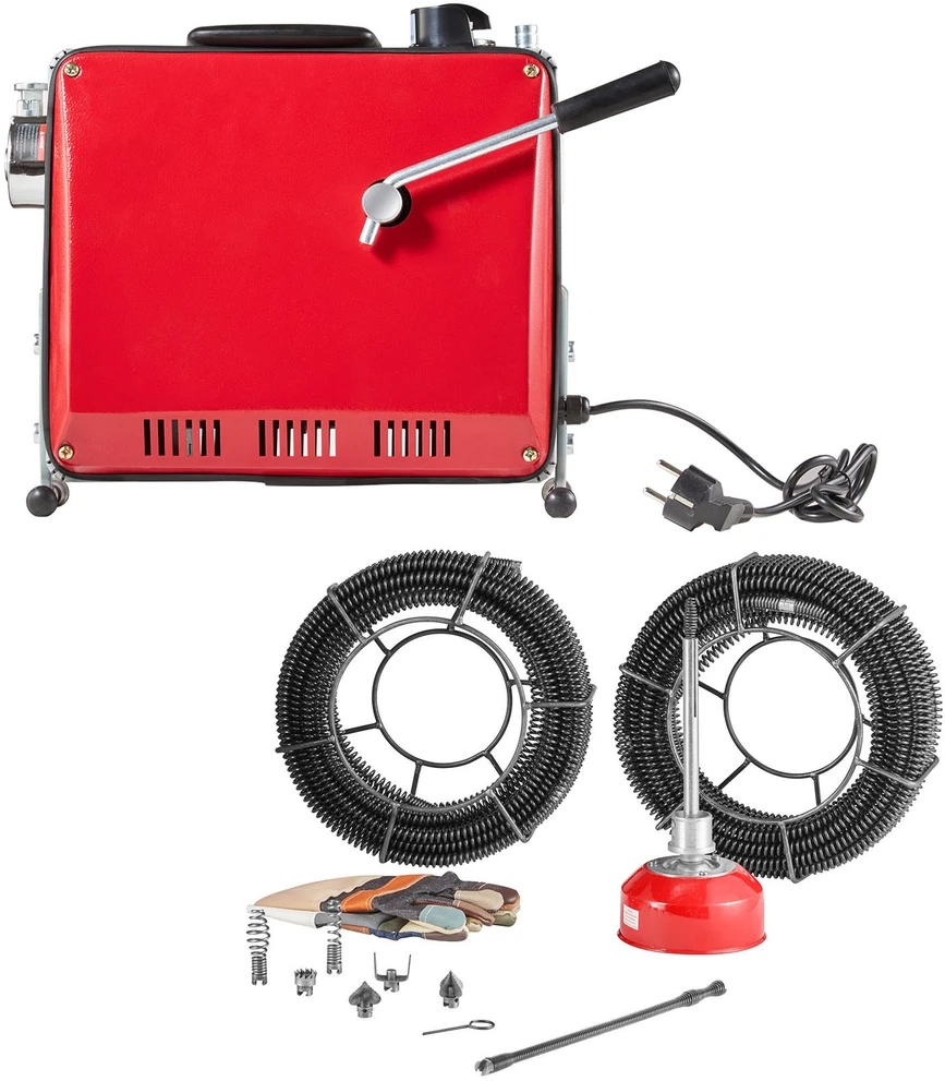 VEVOR Vamzdžių valymo mašina, 500W 1400RPM