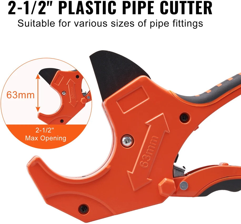 VEVOR pvc vamzdžių pjovimo įrankis 0-63 mm