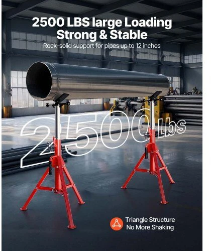 VEVOR V formos vamzdžio stovas 0.3-30.5 cm, reguliuojamas aukštis 71.1-132.1 cm