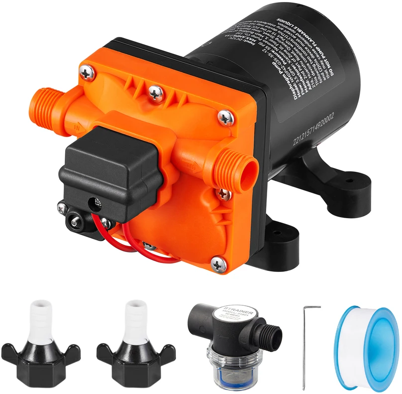 VEVOR Vandens diafragminis siurblys, 13,25 litro, 55 PSI (40-80 PSI)