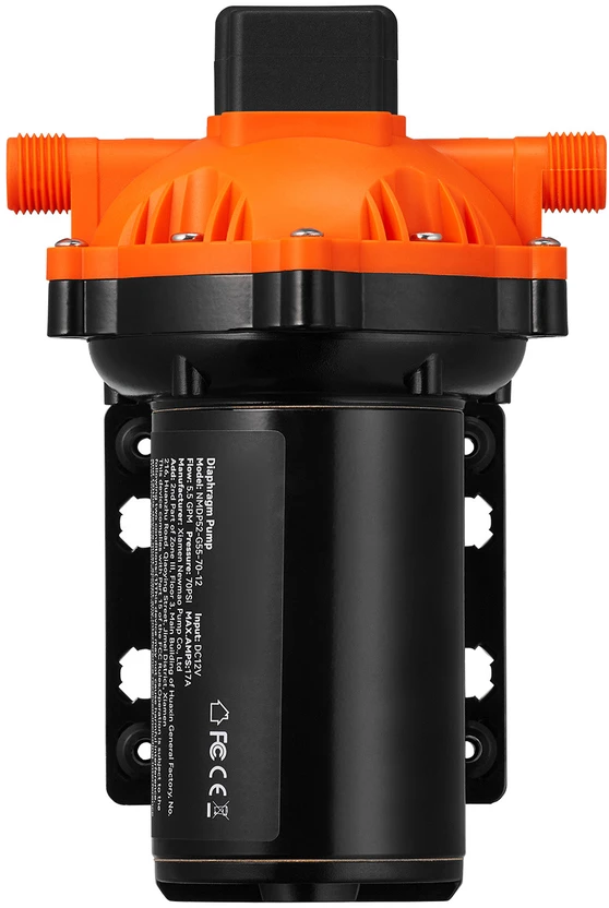 VEVOR Vandens diafragminis siurblys, 12V, 5.5 GPM, 70 PSI