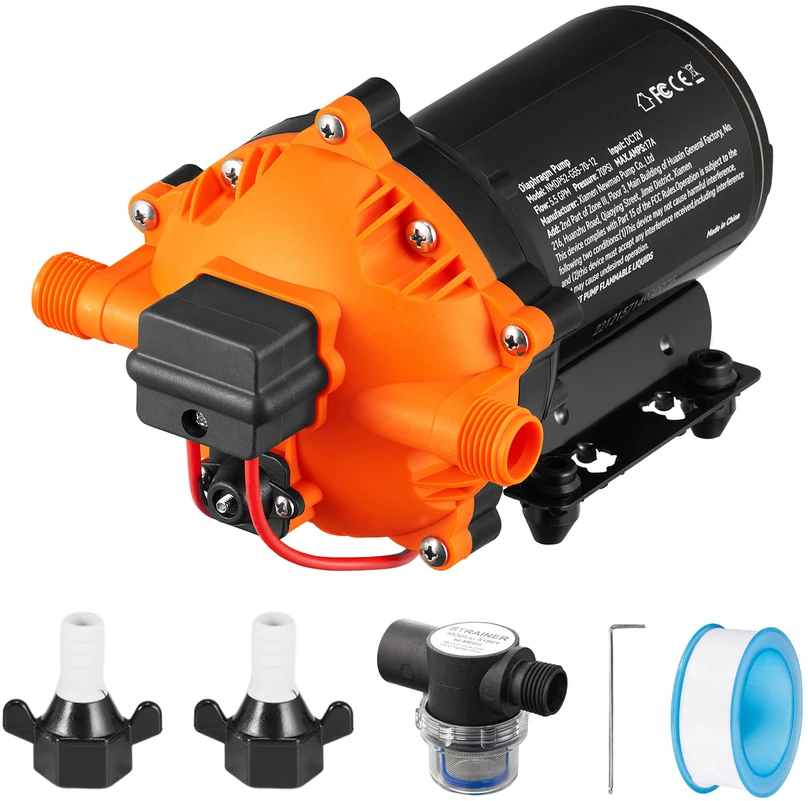 VEVOR Vandens diafragminis siurblys, 12V, 5.5 GPM, 70 PSI