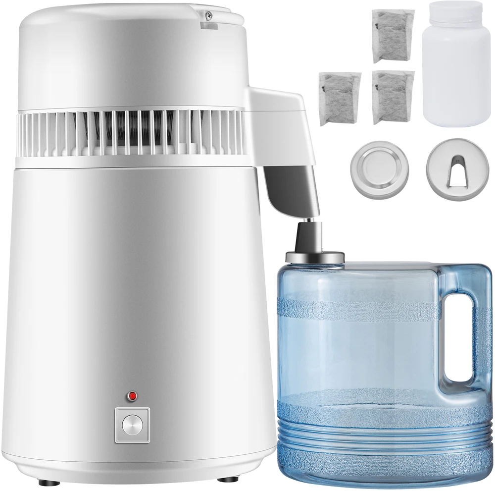 VEVOR 4 l vandens distiliatorius 1,3 l/h 220V