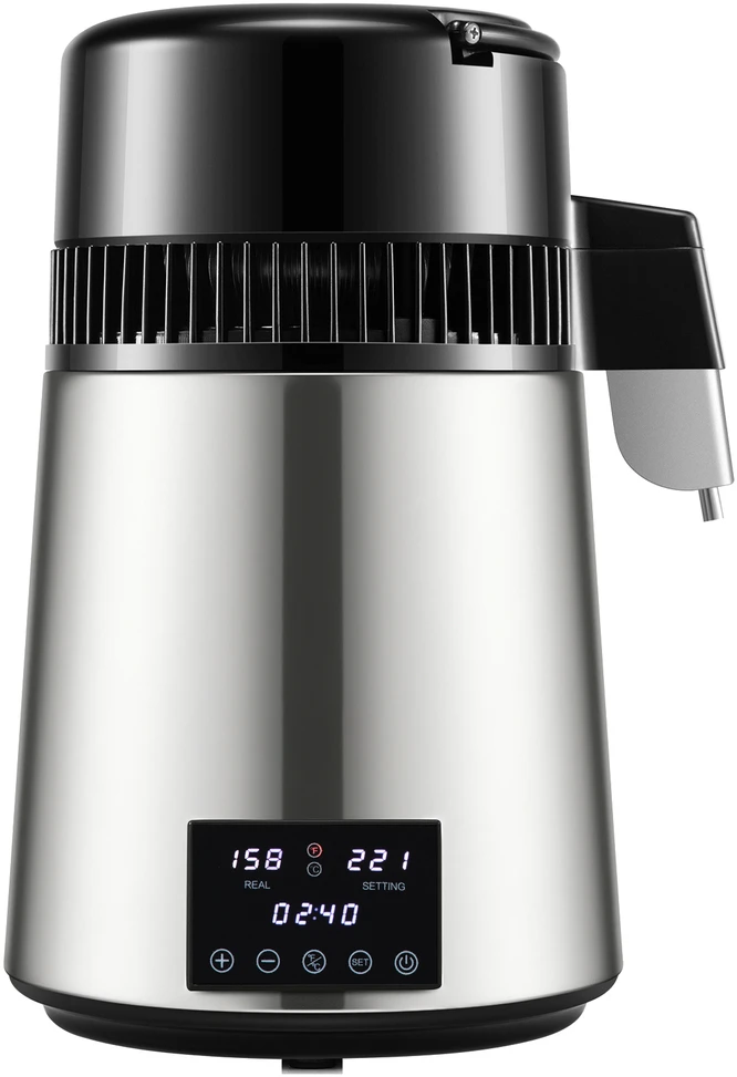 VEVOR Vandens distiliatorius VVR VD2 1.5L/H Sidabrinis